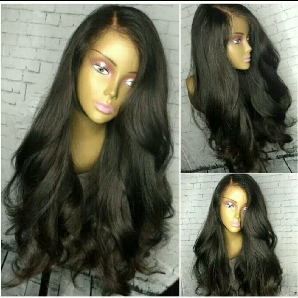 Human hair lace front wig 24inches